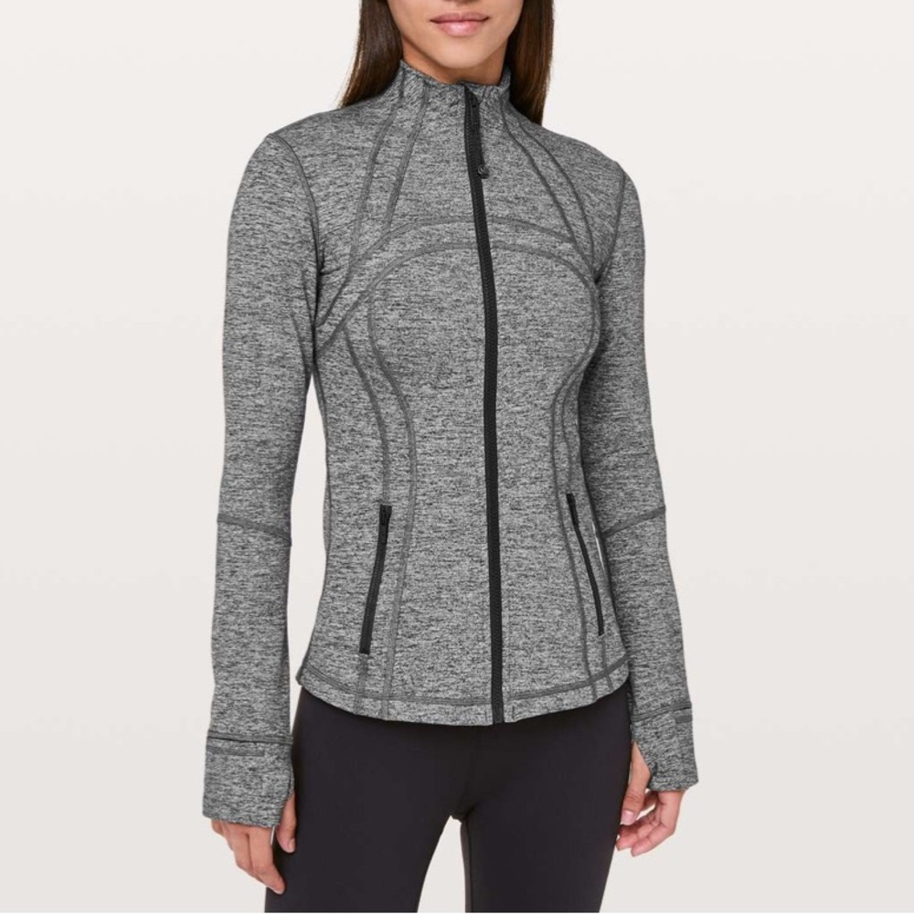 EUC! NO FLAWS! lululemon athletica Heathered Gray Define Activewear Jacket